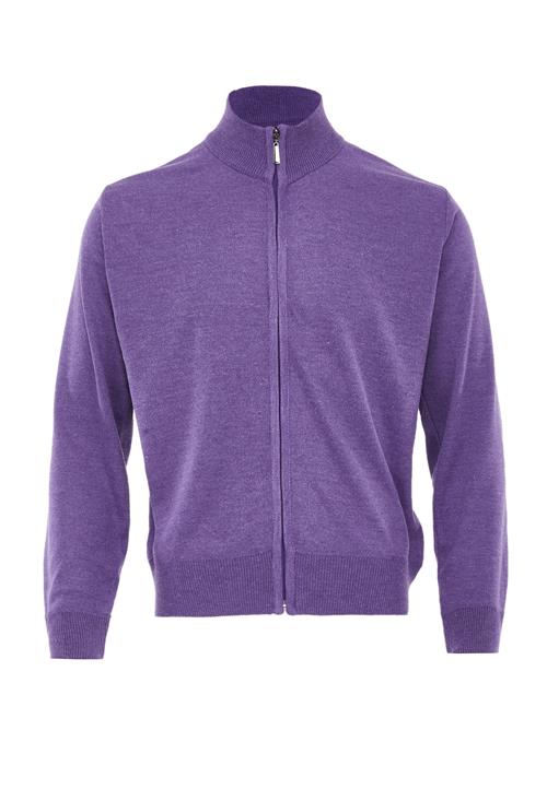 BLONDA Cardigan  mørkelilla