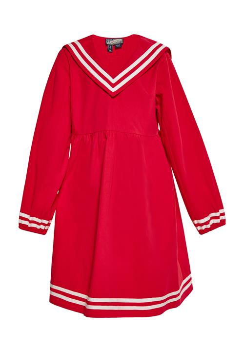 DreiMaster Vintage Kjole  rød / hvid