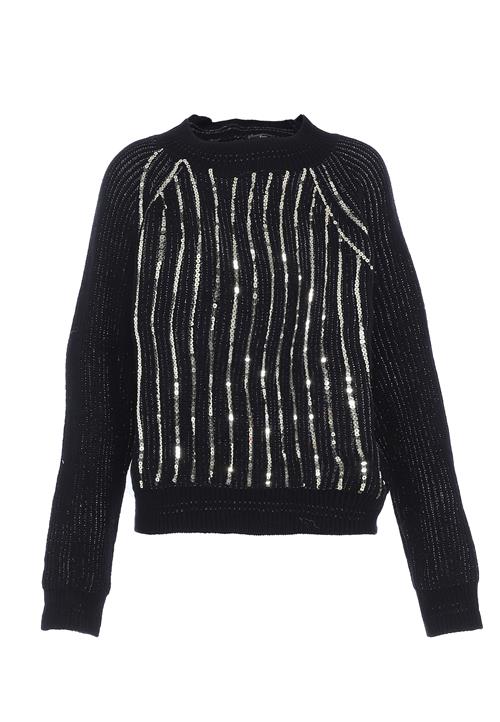 faina Pullover  sort / sølv