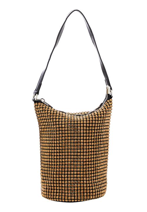 faina Skuldertaske  guld / sort
