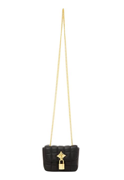 faina Skuldertaske  guld / sort