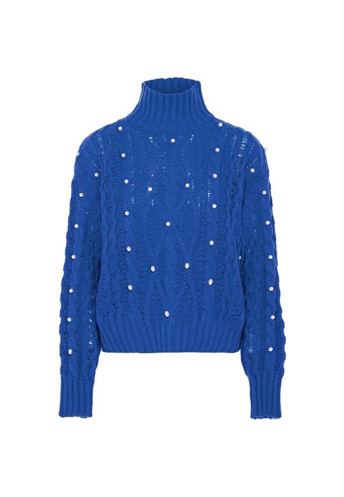 Se faina Pullover  royalblå / perlehvid ved About You