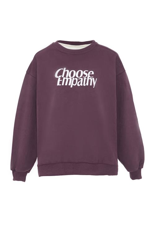 HOMEBASE Sweatshirt  mørkelilla / hvid