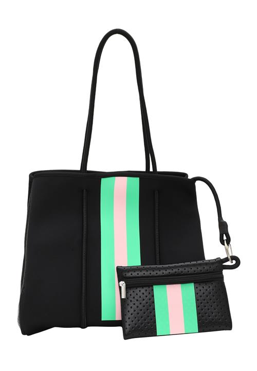 faina Shopper  beige / neongrøn / sort