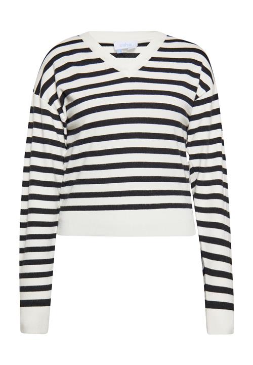 usha BLUE LABEL Pullover  sort / hvid