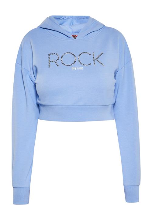 myMo ROCKS Sweatshirt  lyseblå / sølv / hvid