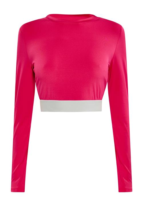 myMo ATHLSR Funktionsbluse  lysegrå / mørk pink