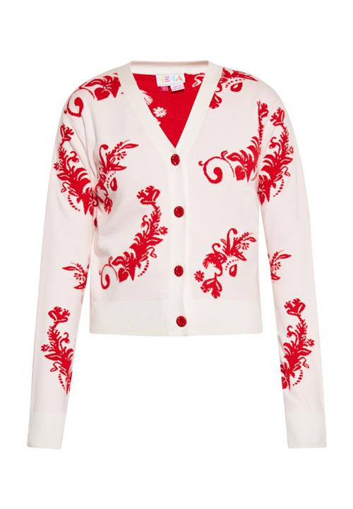 IZIA Cardigan  blodrød / hvid