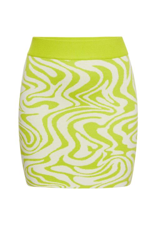 MYMO Nederdel  lime / uldhvid