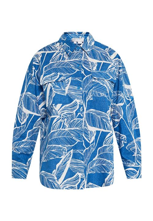 Usha Bluse  blå / hvid