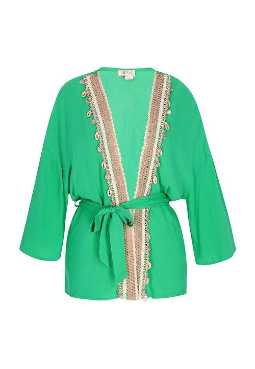 IZIA Kimono  beige / grøn