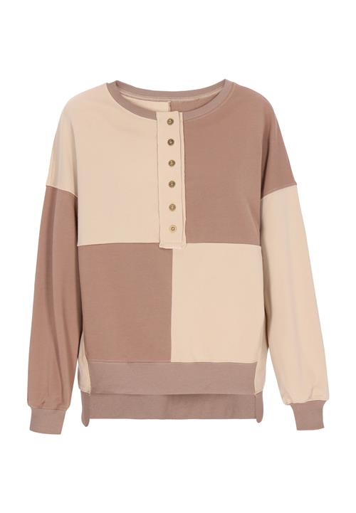 swirly Sweatshirt  beige / creme