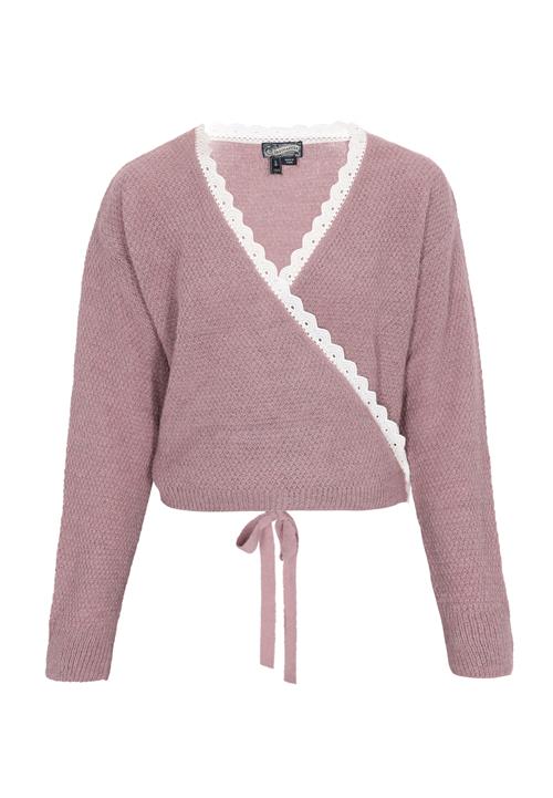 DreiMaster Vintage Cardigan  gammelrosa / hvid