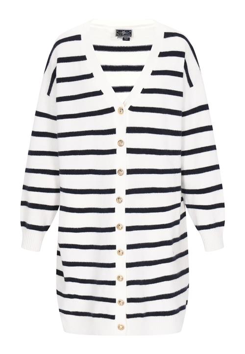 DreiMaster Maritim Cardigan  navy / hvid