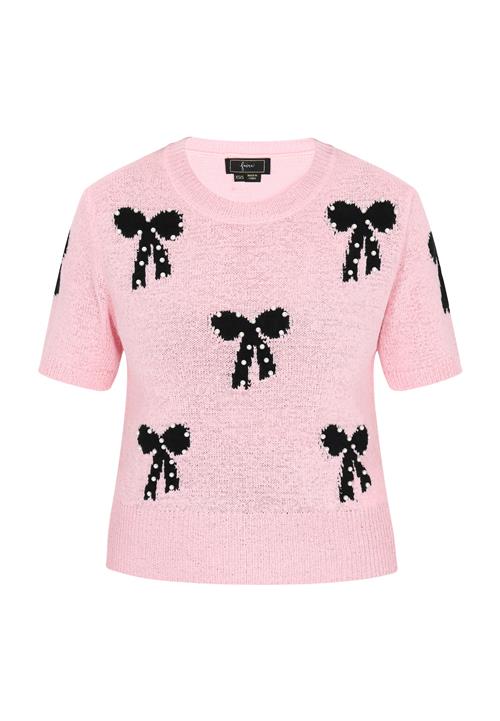 Se faina Pullover  lyserød / sort / perlehvid ved About You