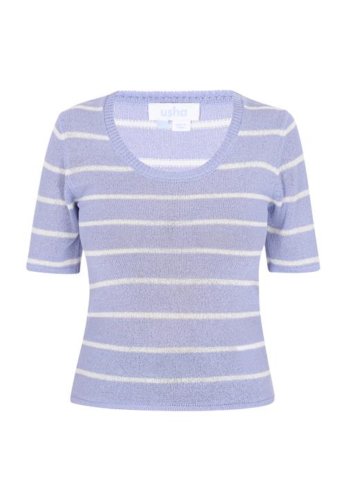 usha BLUE LABEL Pullover  lyseblå / hvid