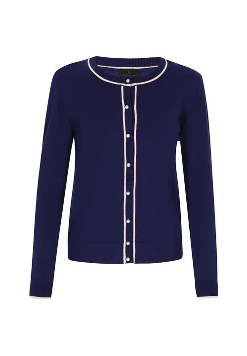 DreiMaster Klassik Cardigan  navy / hvid