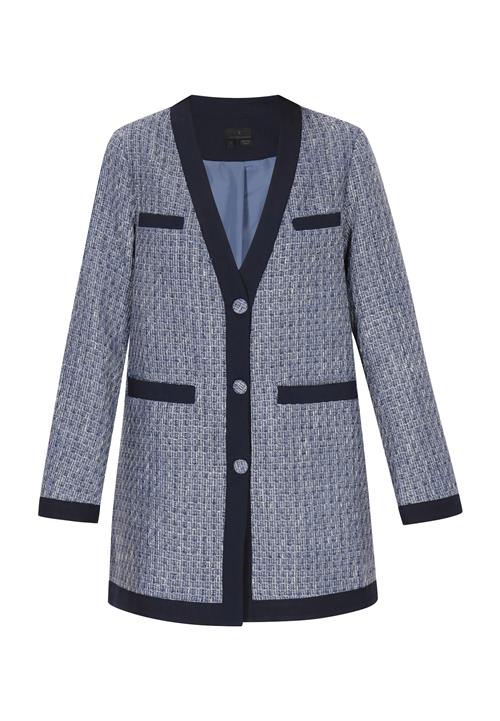 DreiMaster Klassik Overgangsfrakke 'Classic Look'  marin / pastelblå