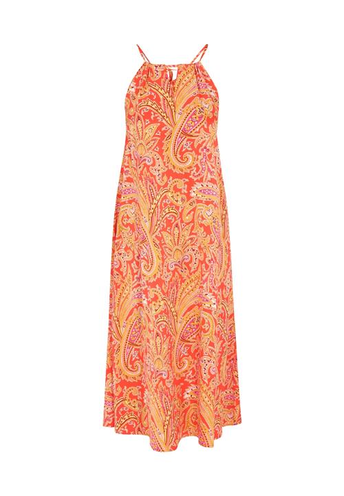 IZIA Kjole 'Spring Summer'  curry / lysegul / orange / lyserød