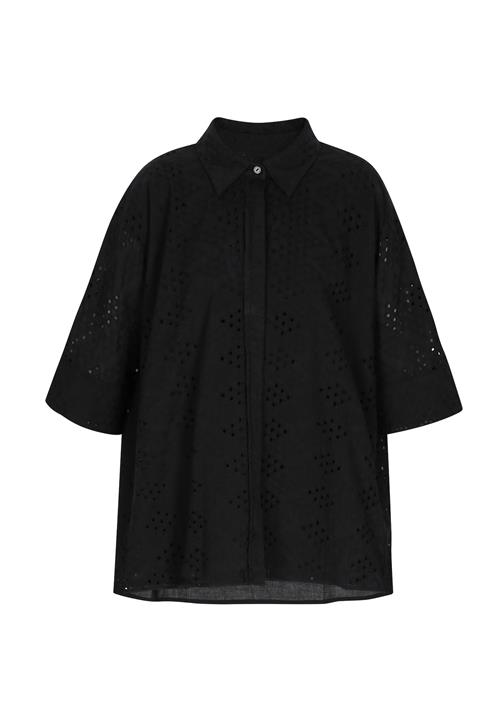 DreiMaster Klassik Bluse  sort