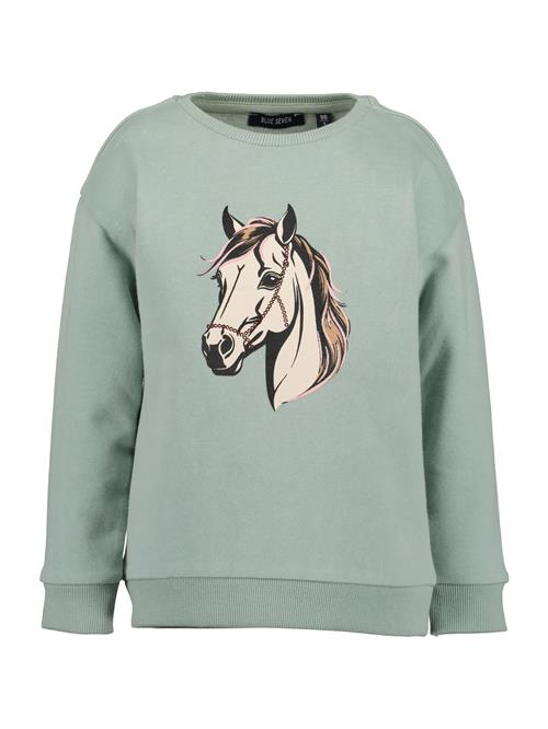 BLUE SEVEN Sweatshirt  ecru / dueblå / brokade / sort