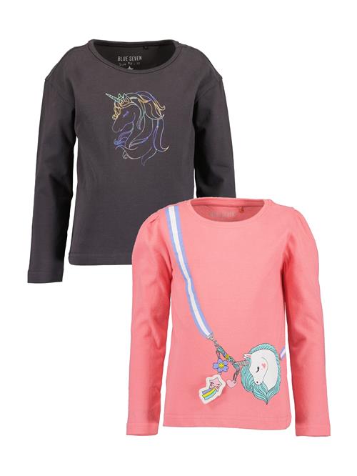 BLUE SEVEN Bluser & t-shirts  lyseblå / antracit / lyserød / hvid