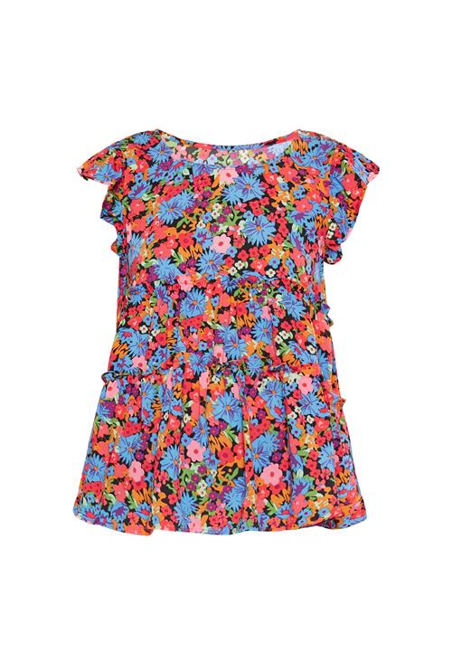 FELIPA Bluse  himmelblå / grøn / orange / rød