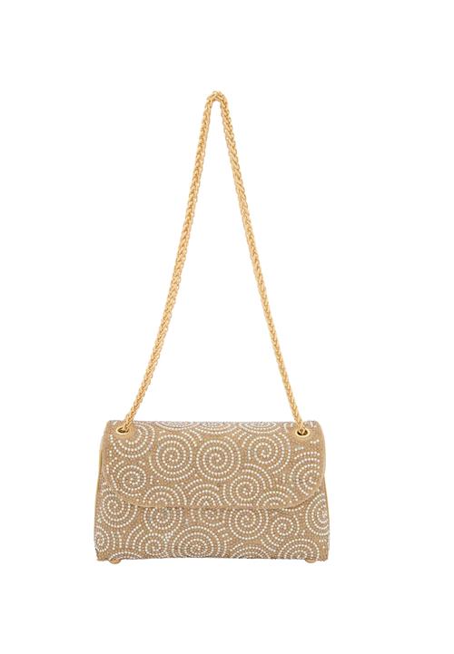 faina Skuldertaske  guld