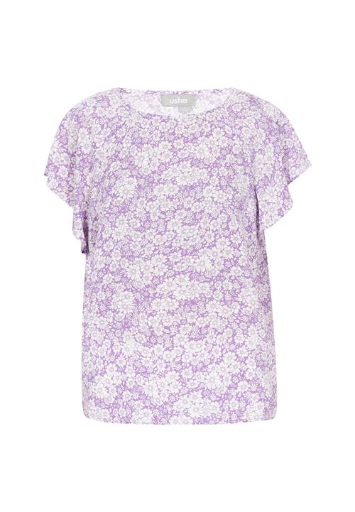 FELIPA Bluse  lilla / hvid