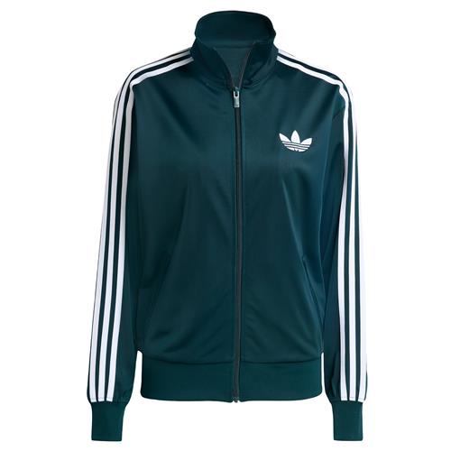 ADIDAS ORIGINALS Sweatjakke 'Adicolor Classic Firebird'  mørkegrøn / hvid