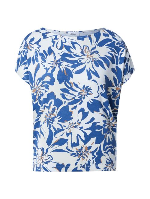 s.Oliver Shirts  koboltblåt / brokade / hvid