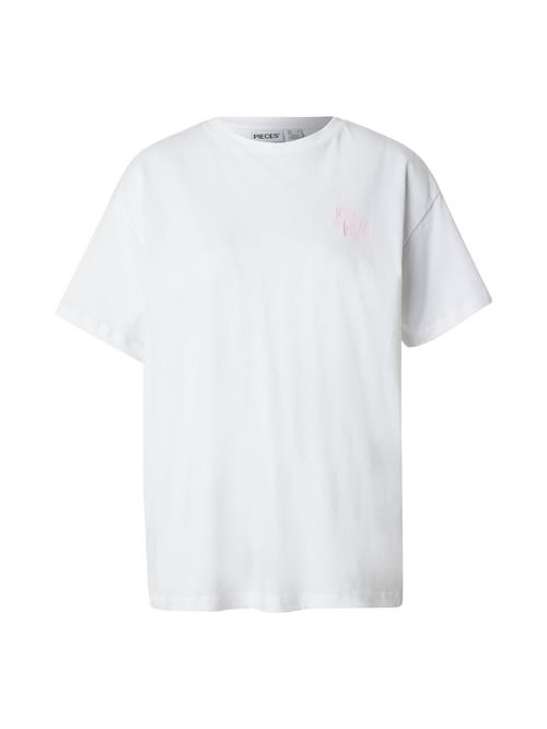 PIECES Shirts 'PCALIFI FASTTRACK'  gul / lyserød / hvid