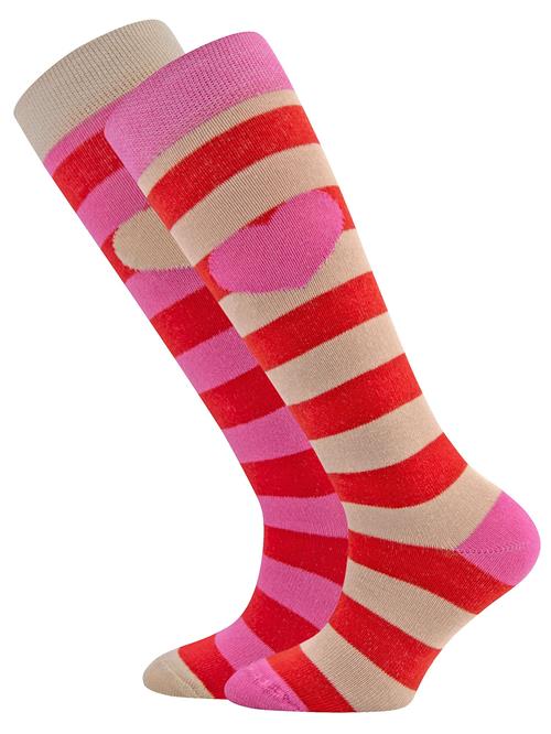 EWERS Sokker  beige / pink / rød