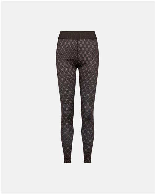 Leggings "Logo" | Polyester | Brun