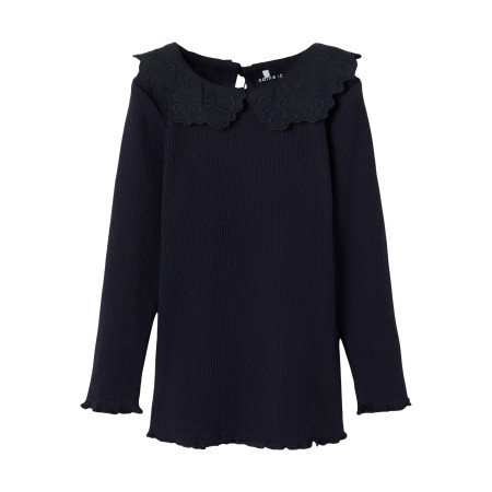 Se NAME IT Langærmet Bluse Pdahlia Dark Sapphire hos SmartKidz