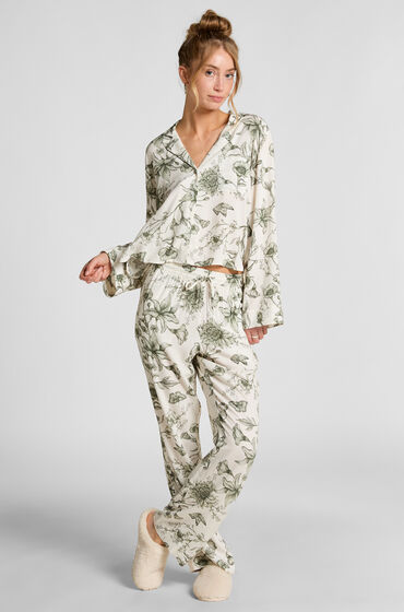 Hunkemöller Petite Pyjamabukser Storylover hvid