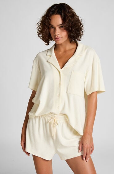 Hunkemöller Frottéshorts Hvid