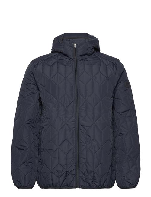 Se Puffer Jacket With Hood Lindbergh Navy ved Booztlet