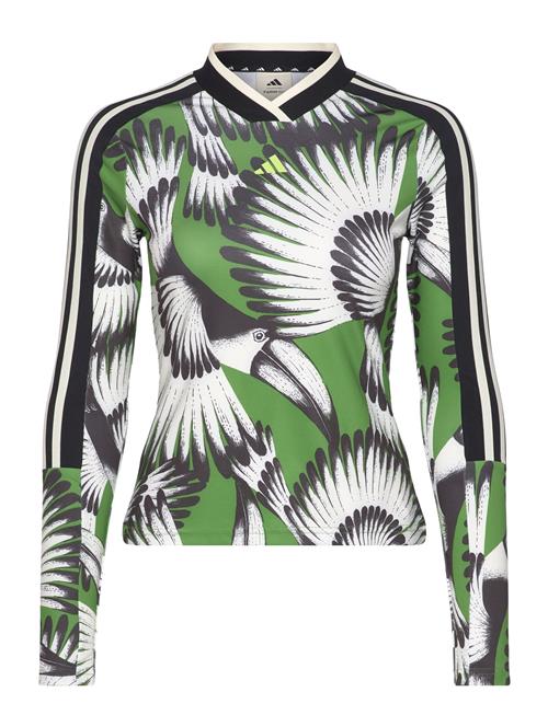 Se Farm Ls Top Adidas Sportswear Green ved Booztlet