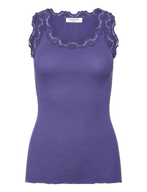 Rwbabette Sl U-Neck Long Lace Top Rosemunde Purple