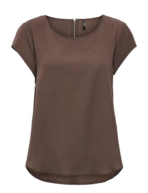 Onlvic S/S Solid Top Ptm ONLY Brown