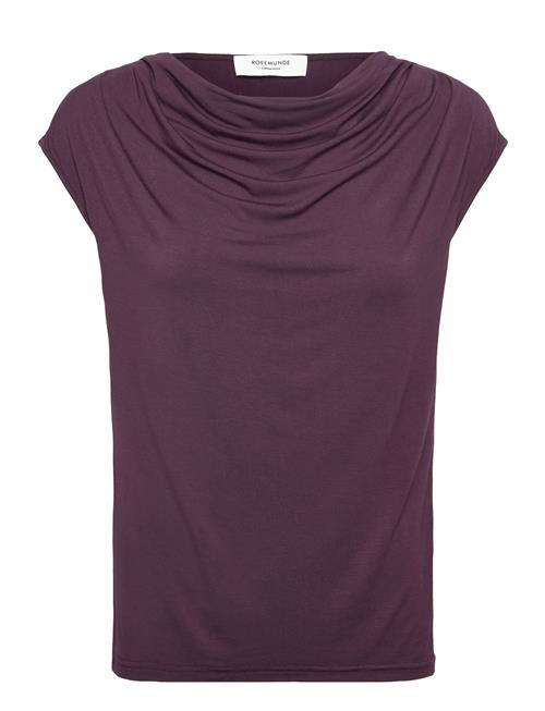 Rwbiarritz Ss Waterfall T-Shirt Rosemunde Burgundy