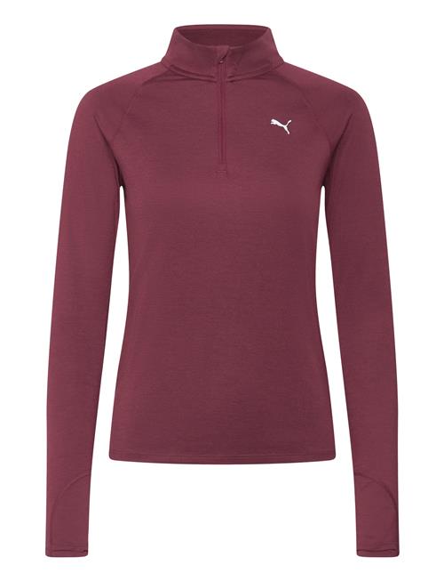 W Run Velocity Cloudspun 1/4 Zip PUMA Red