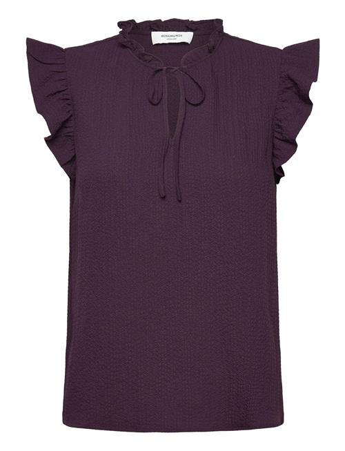 Rwkendall Sl Regular Blouse Rosemunde Burgundy