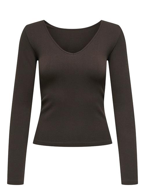 Onpjaia Life Vn Ls 2-Way Short Seam Top Only Play Brown