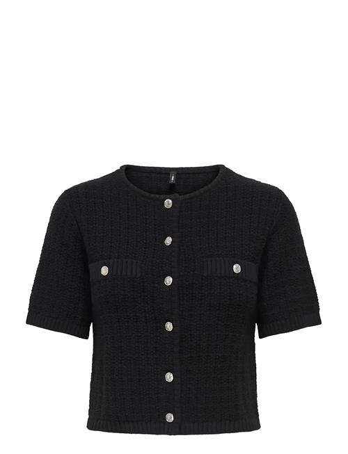 Onlkiel S/S Button Card Knt Moch ONLY Black