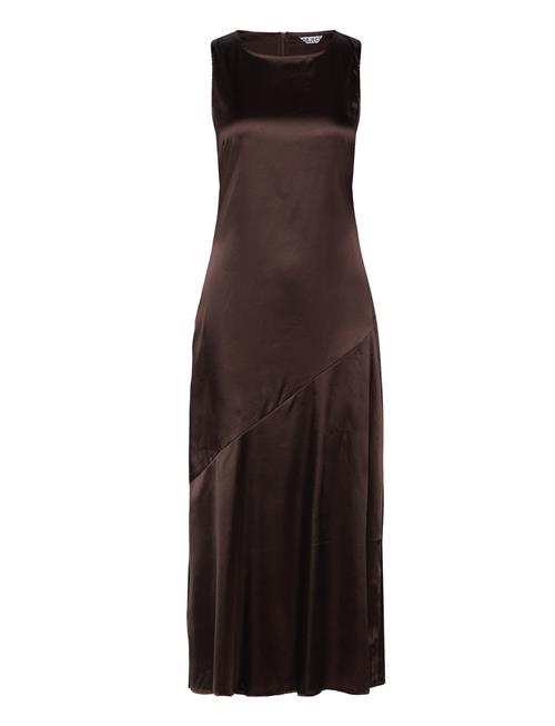 Objsally Sl Long High Neck Dress E Div Object Brown
