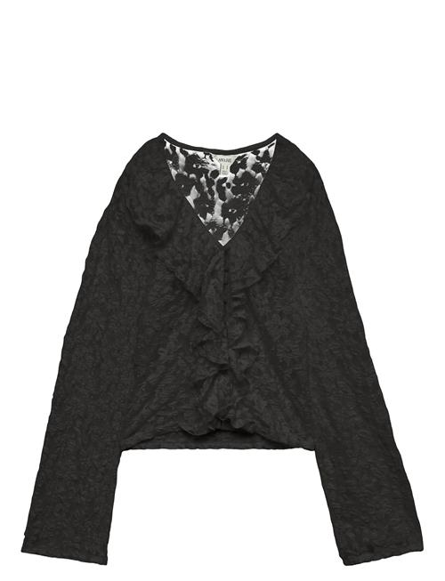 Awkienna Ls V-Neck Lace Top Vero Moda Black
