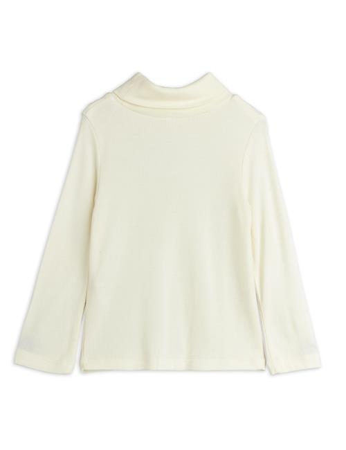 Mini Rodini Modal Rib Rullekrave Offwhite  Offwhite 92/98 cm  Hvid  80/86 cm  Unisex