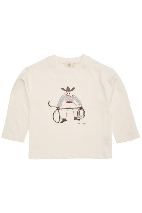 Copenhagen Colors GOTS T-shirt Med Lange Ærmer Cream  Cream 116 cm  Creme  116 cm  mand